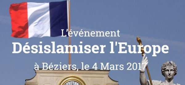 Désislamiser l'Europe ! Béziers le 4 mars !