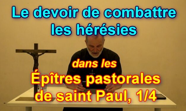 SUR LES ÉPÎTRES PASTORALES