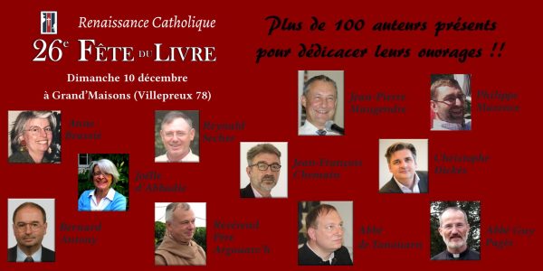 Dédicace à la 26e Fête du Livre, dimanche 10 décembre à Villepreux